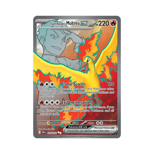 Team Rocket's Moltres ex - 208/182